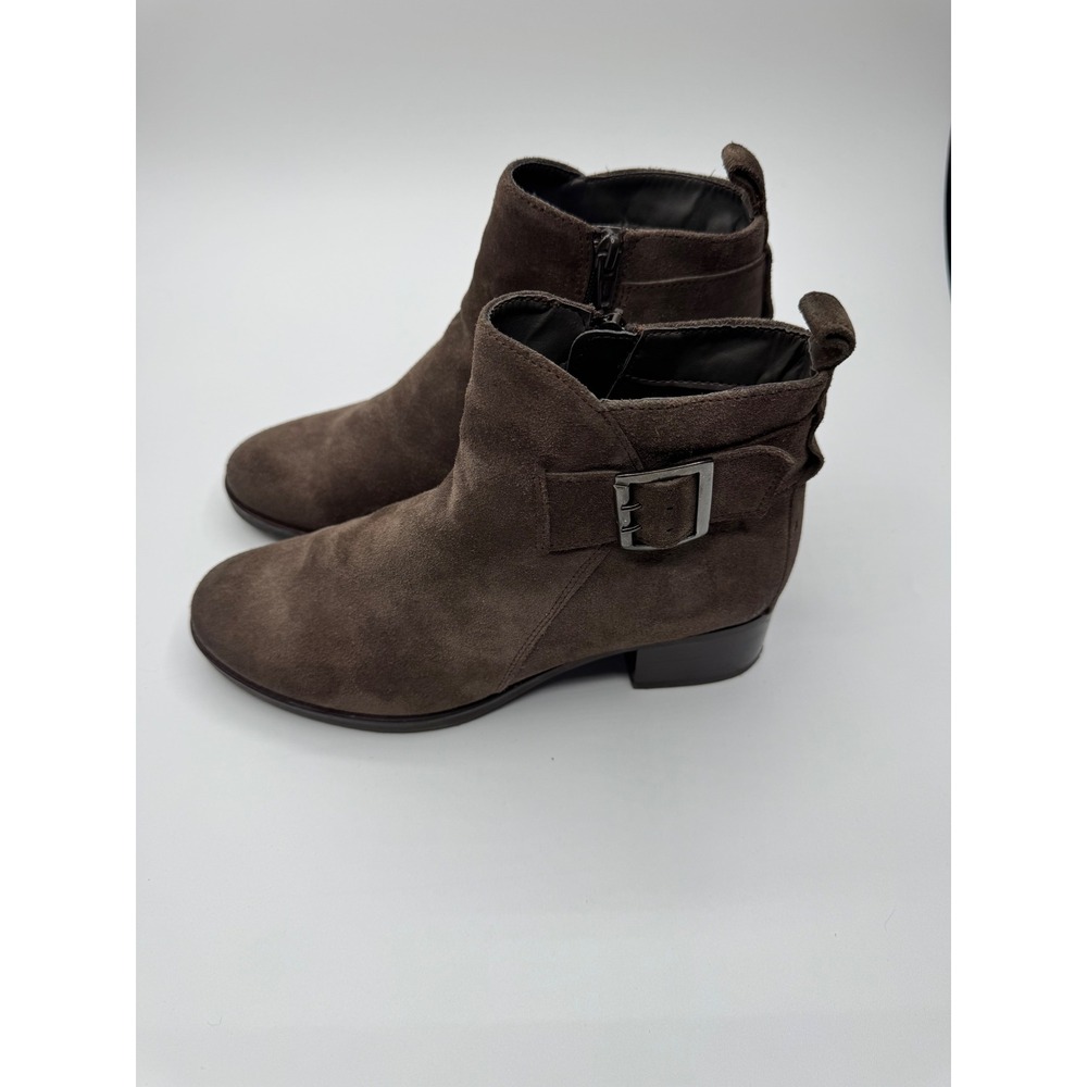 Clarks Mila Charm Brown Suede Ankle Boots Size 7.5